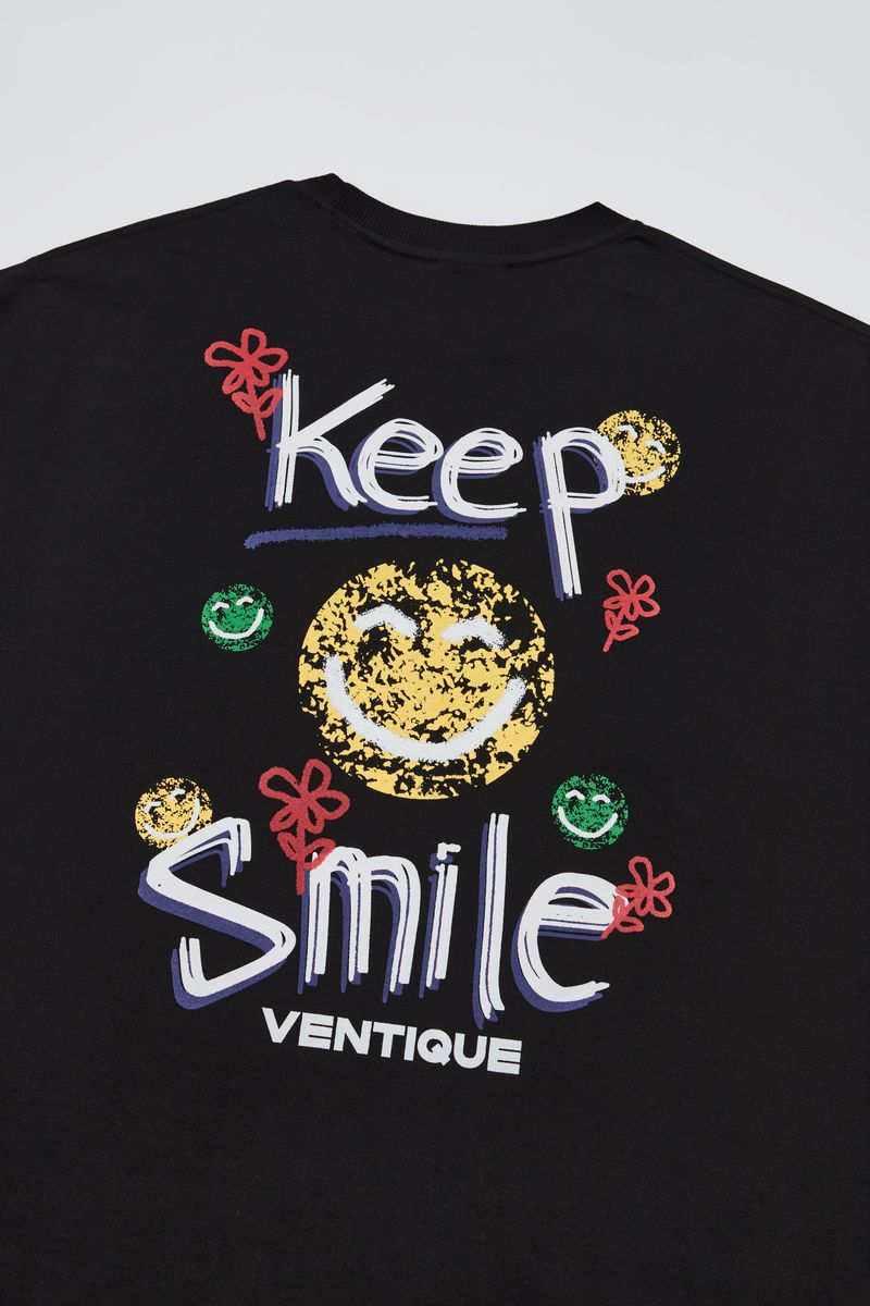 Keep smile T-shirt 2color