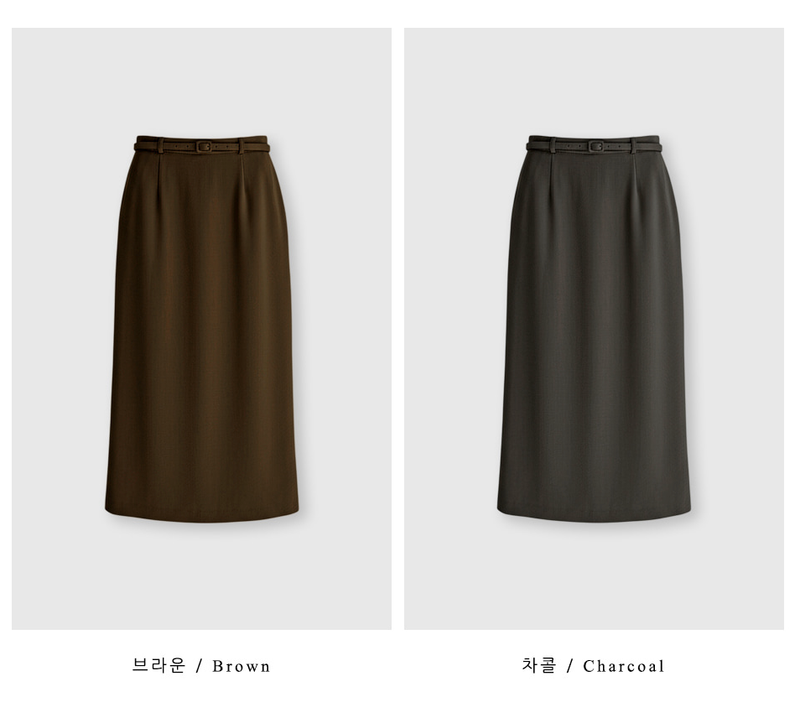 Setter Slit Belt Skirt / 4 colors