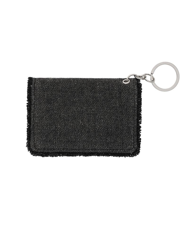 RAWCUT WASHED DENIM WALLET BLACK(CV2EFUAB61A)