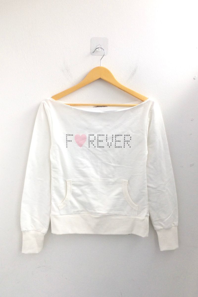 Lettering Heart Boat Neck T-Shirt