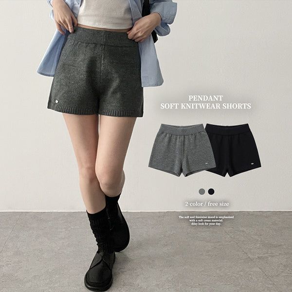 hijjoo（ハイチュー）の「Cozy fit knitwear banding short pants（Pants）」