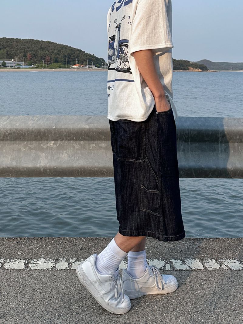 [Linen] Carpender Banding Bermuda Pants