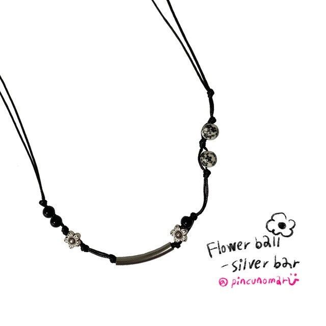 Flower ball - Silver bar
