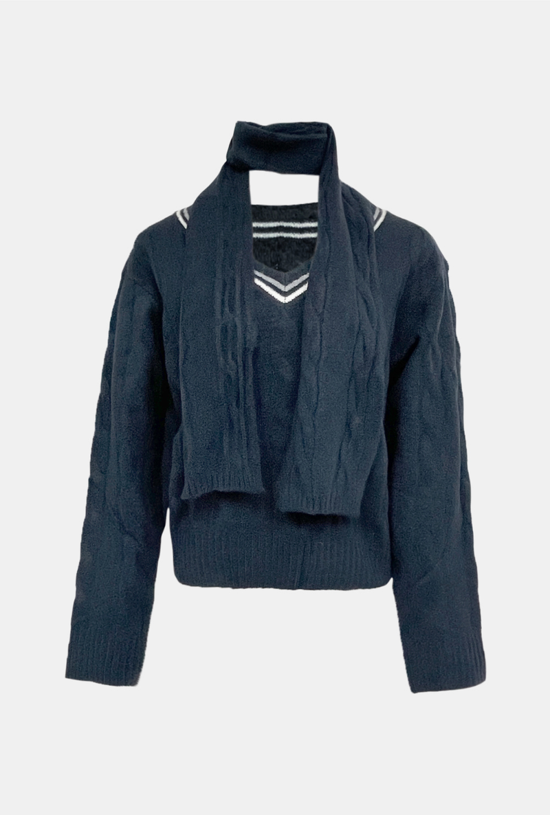 Lyle Modern Muffler Knit Top