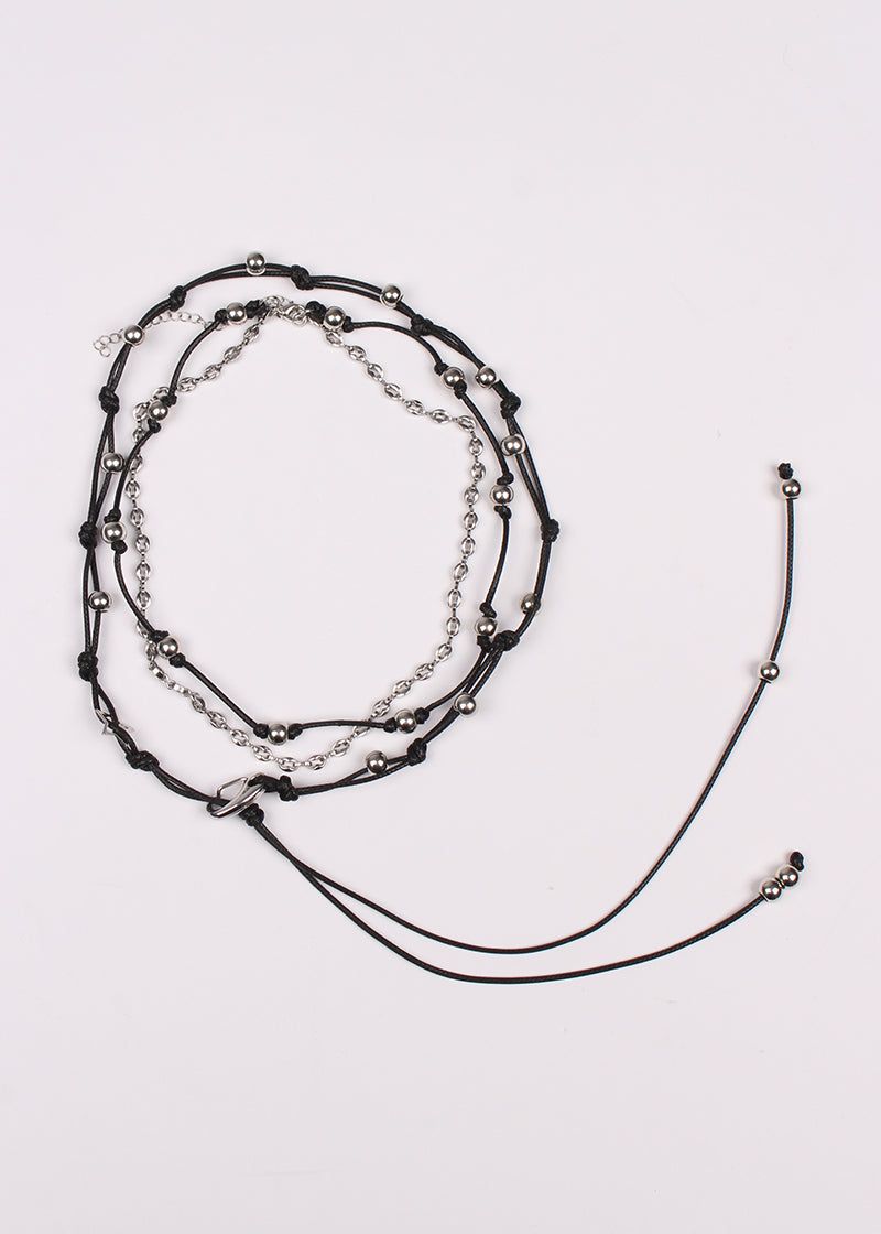 TIE ROPE NECKLACE SET