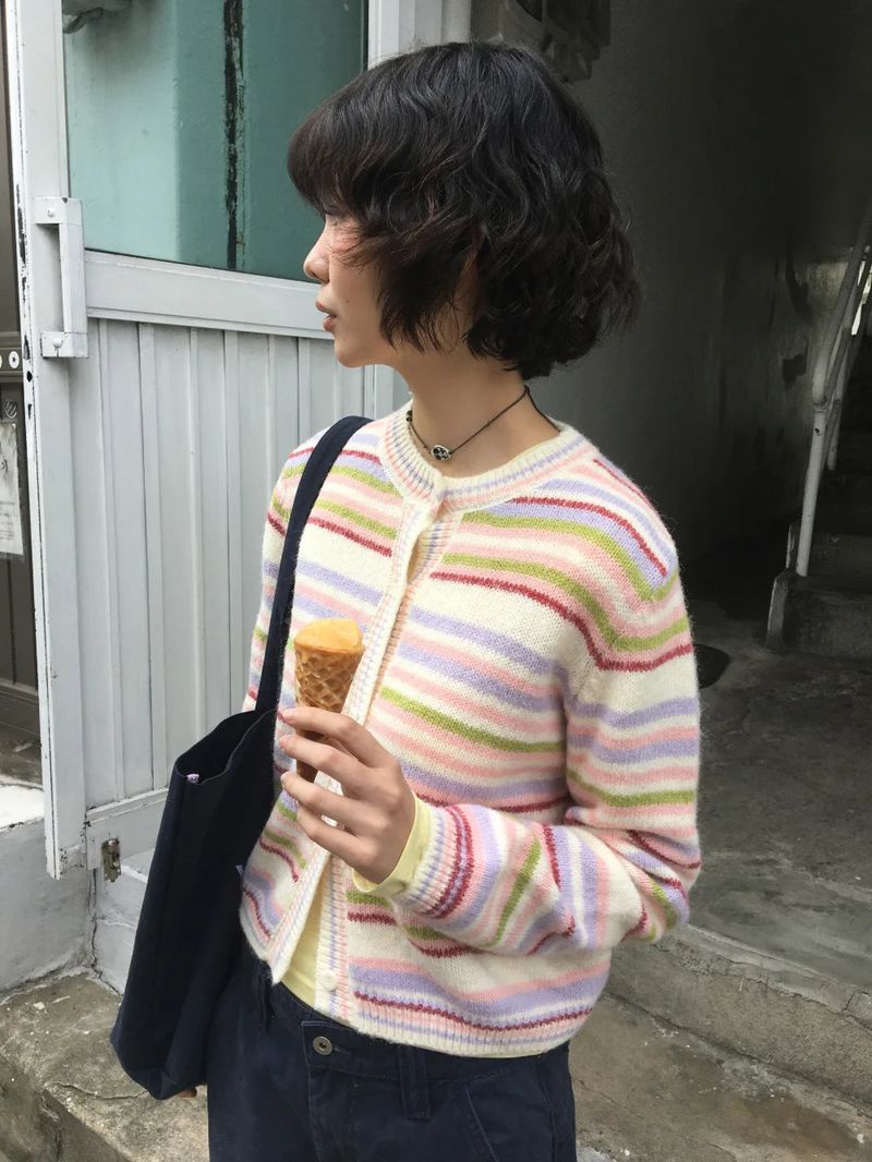 Lollipop Round Cardigan (2color)