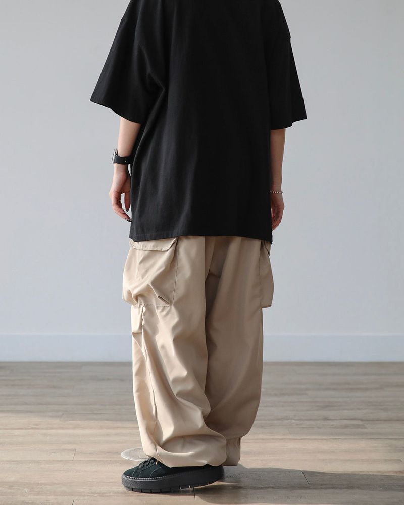 THIN WIDE CARGO PANTS