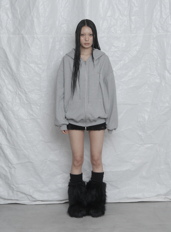 [mnem] Soft Fur Mini Shorts (black)