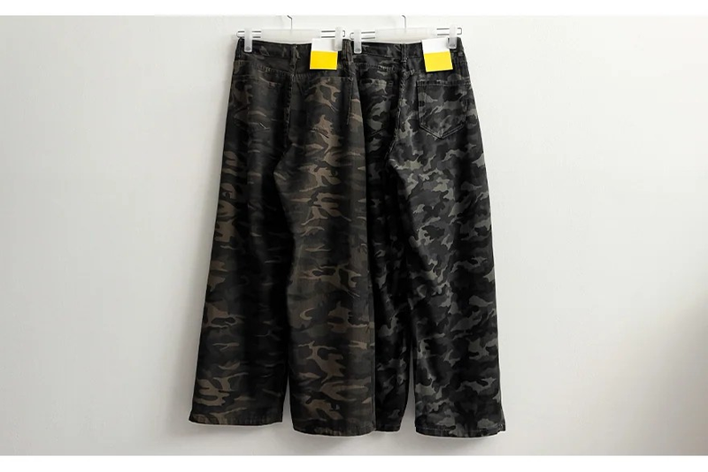 Culler Camo Side Pin Tuck Wide Pants