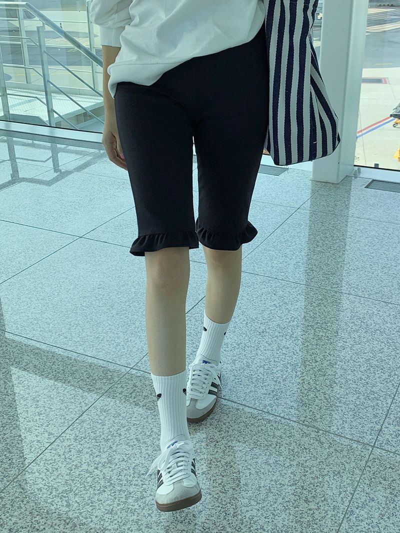 [MADE] LUBO FRILL BIKER PANTS