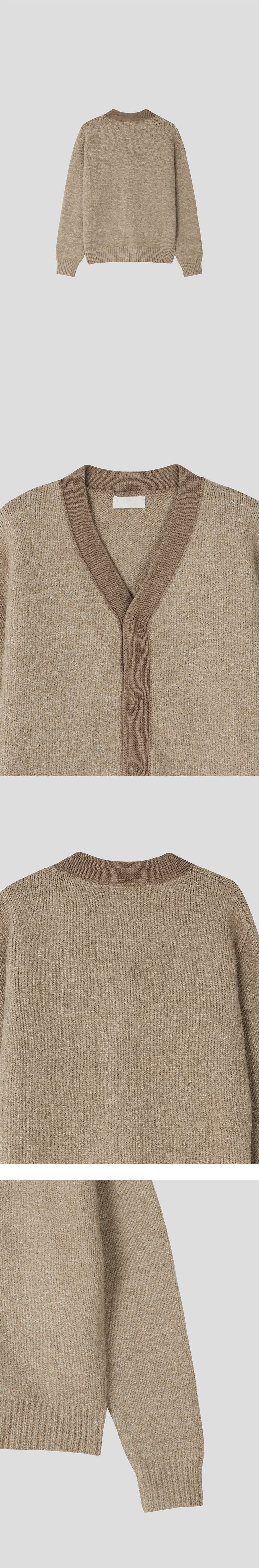 [F/W] Minimal line wool cardigan(3color)