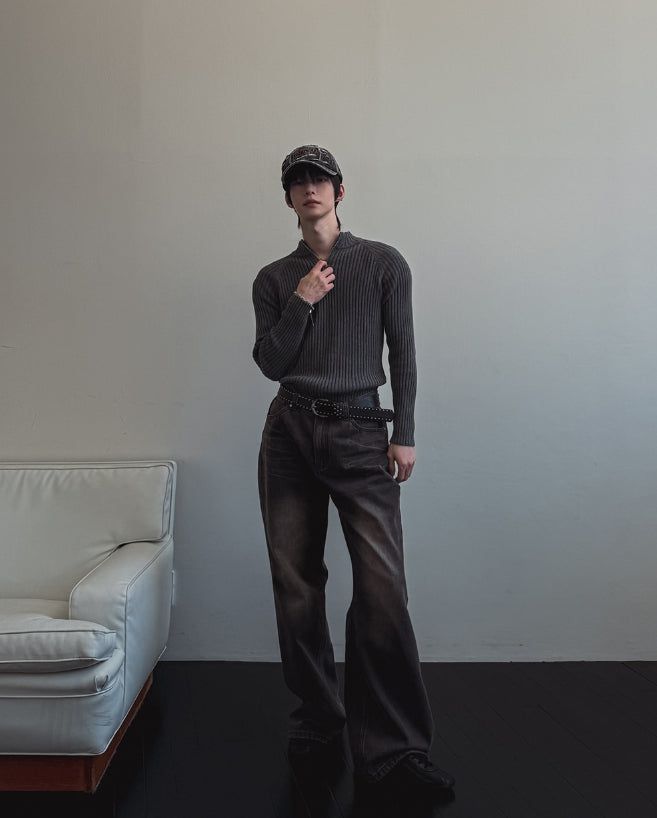 Cardis Laser Flare Denim Pants
