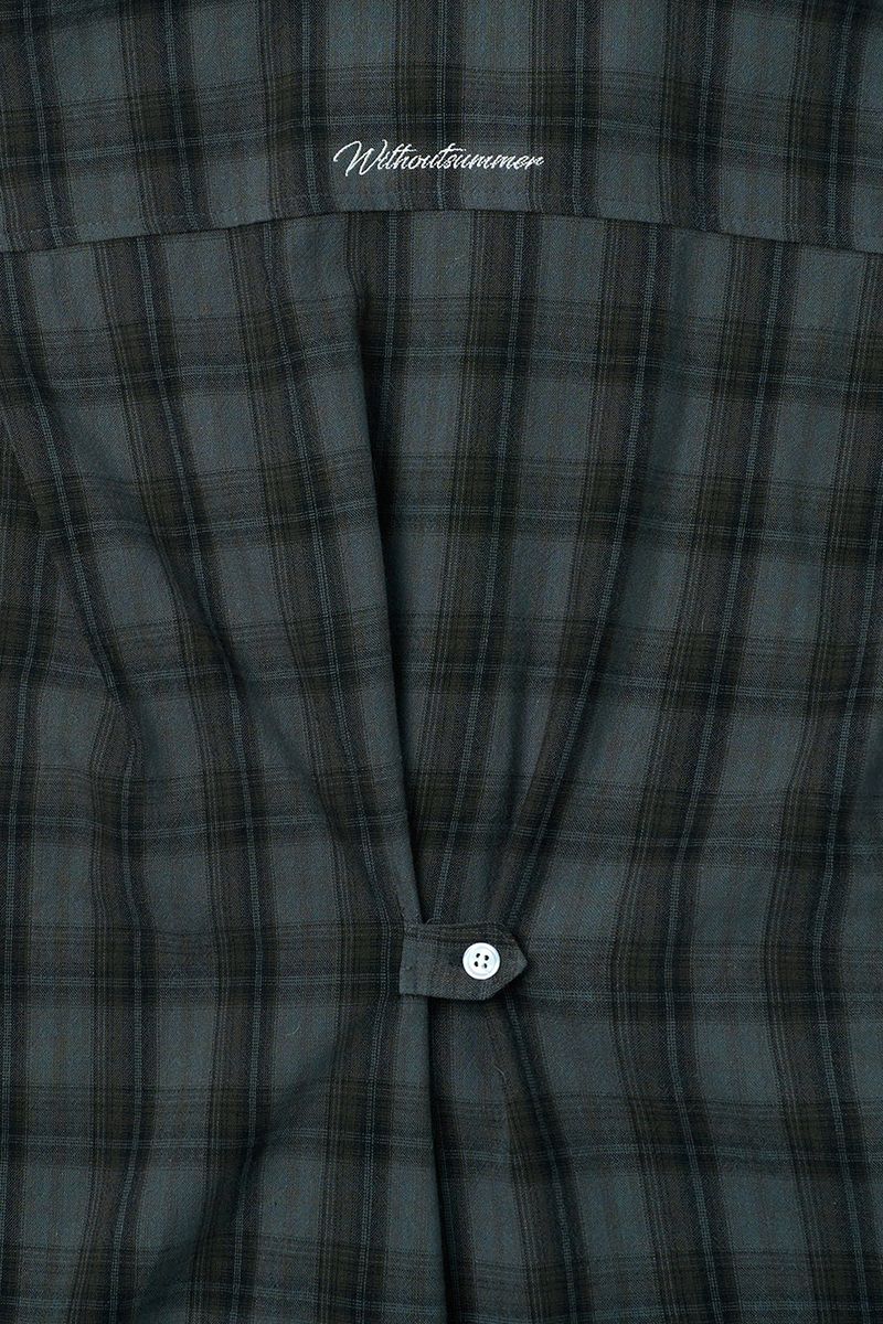 Autumn check shirt_navy