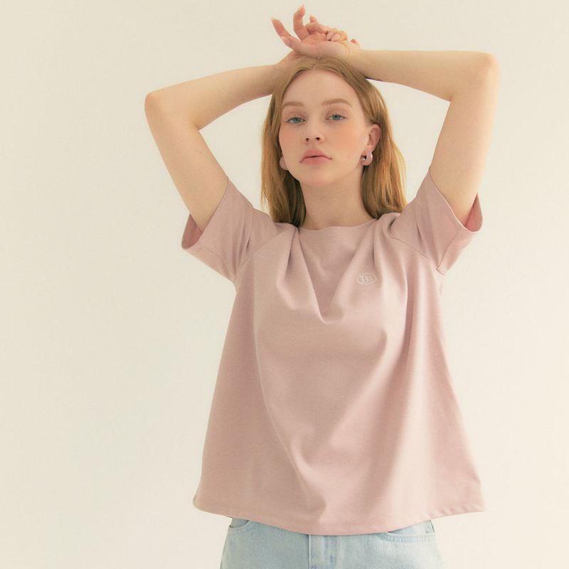 Standard Logo Ronud Neck T-shirt (Pink)
