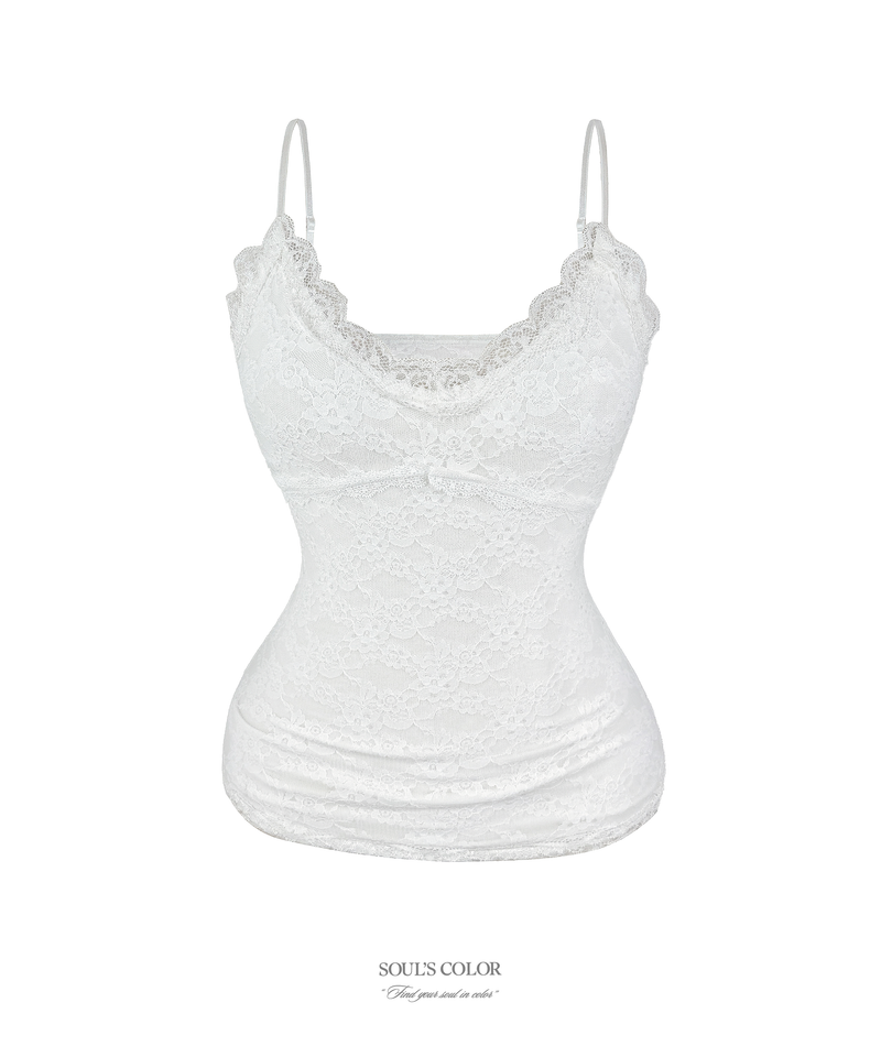 SOUL'S COLOR(ソウルズカラー)の「Rosy Lace Sleeveless (2color)(Tops)」