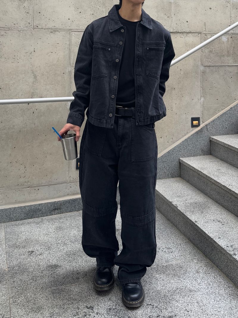 Dyeing Crop Trucker Jacket (No.851)