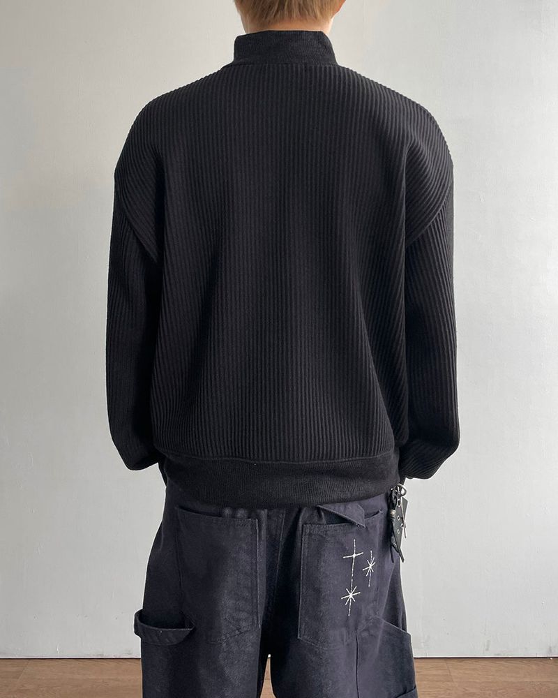 Heden Crop Knit Zip-up