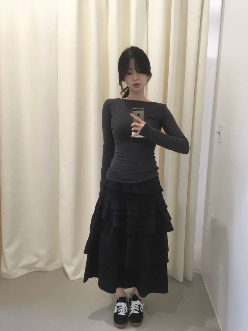 Evening cancan skirt
