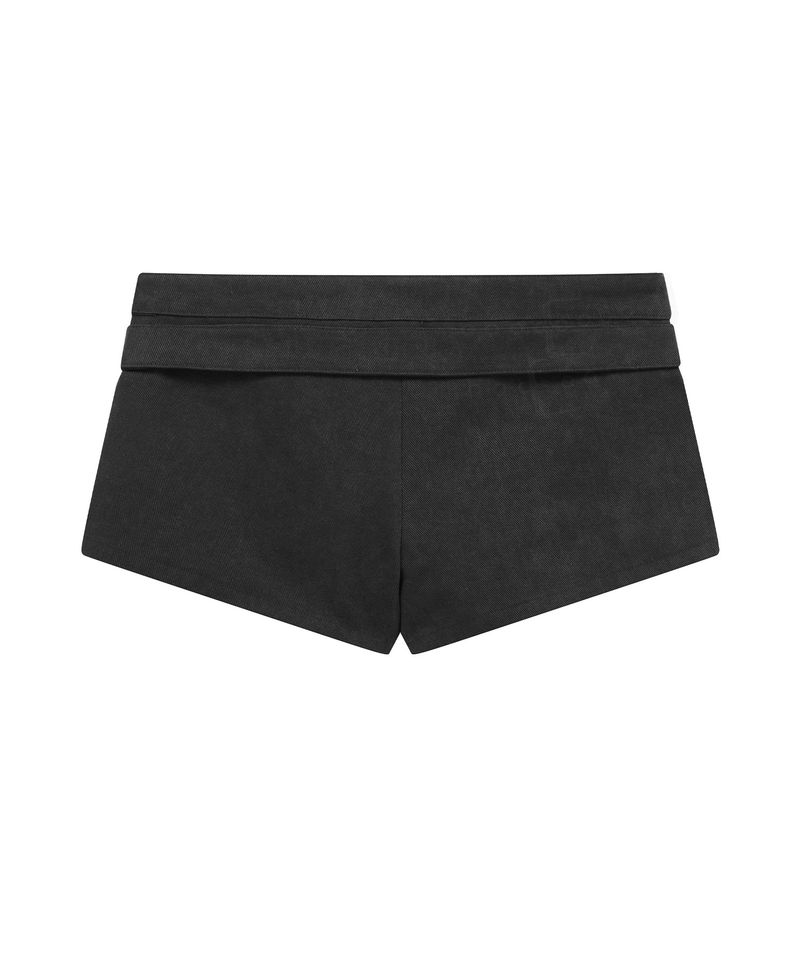 2 belt shorts (black)