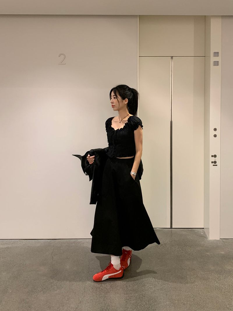 [MADE] POUTO COTTON LONG SKIRT