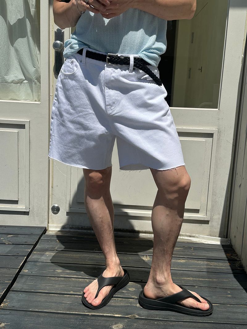 LAURANT(ロラン)の「Cutting cotton short pants(2color)(Pants)」