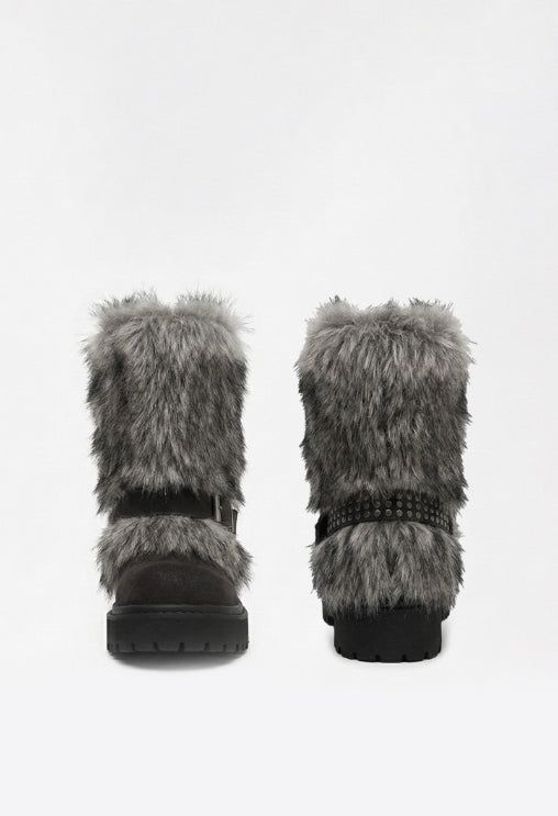 Belted Spirit Midi Fur Boots