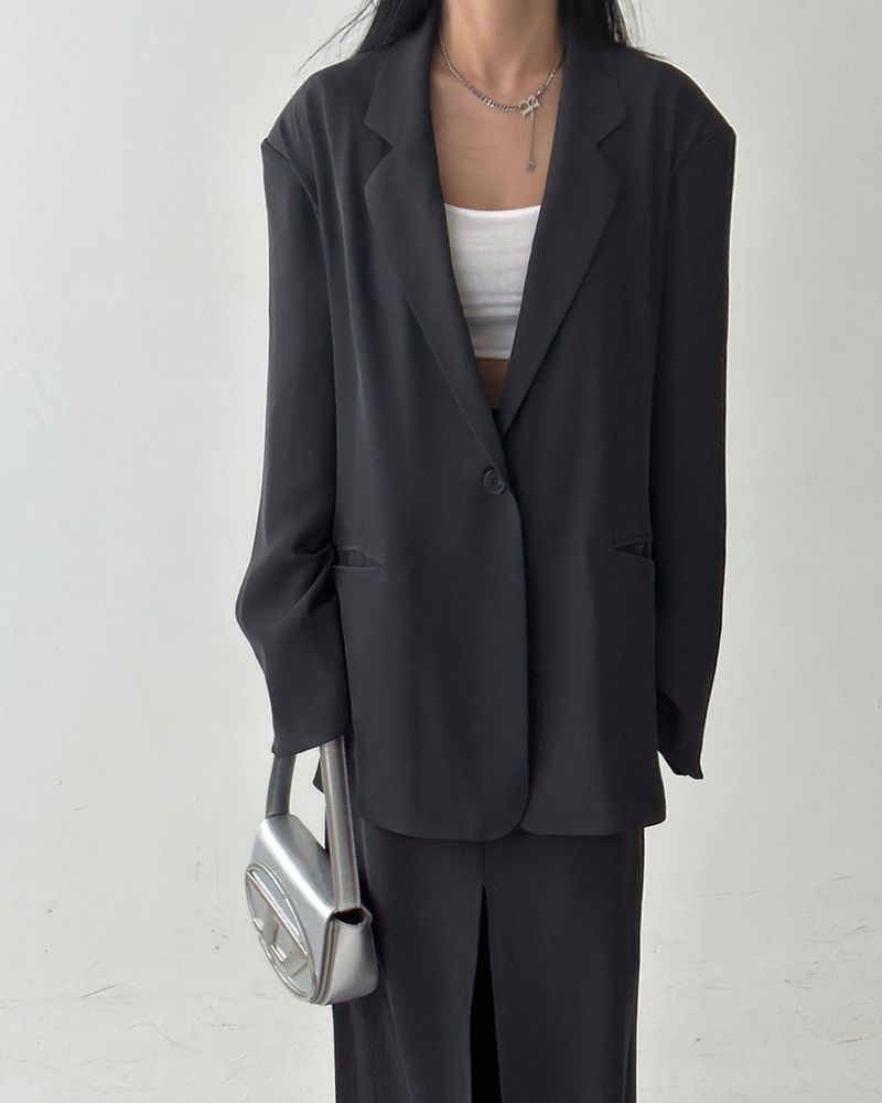 Mega Oversized Fit Blazer Jacket