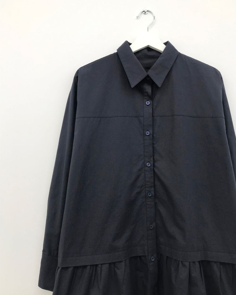 low-key shirt dress (2color)