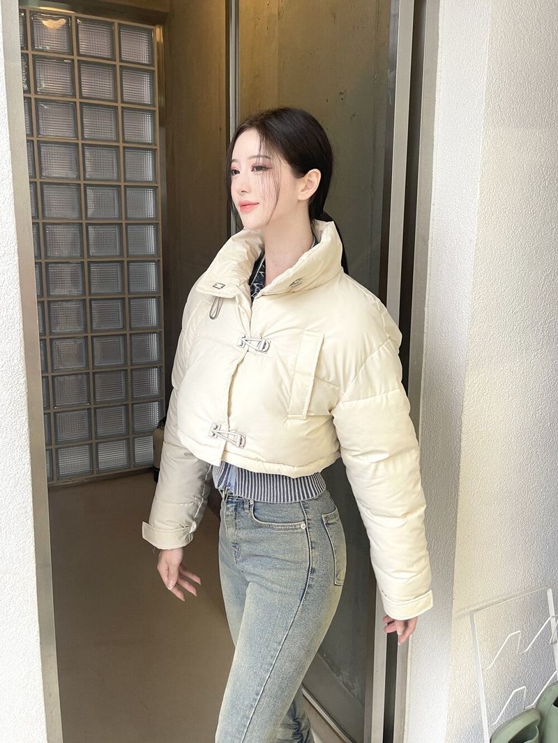 1096. Buckle leather short padding jp (2color)