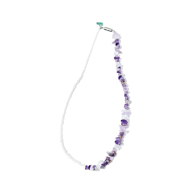 NiRO.SERENDIPITY(ニロ)の「Pearl amethyst necklace(handmade)(Accessories)」