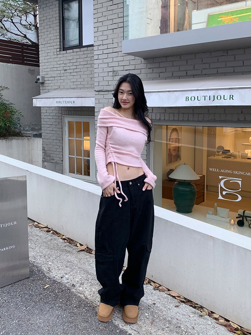 SLASH CARGO COTTON PANTS (2COLOR)