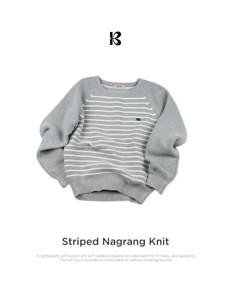 [ORIGINAL] onel stripe raglan knit