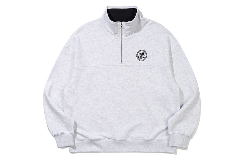 CIRCLE LOGO COTTON ANORAK_LIGHT GREY