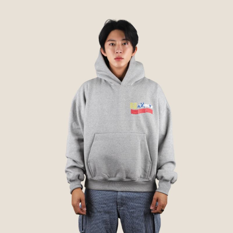 SAYSAYSAY（セイセイセイ）の「Starboys flag hoodie Grey（Tops）」
