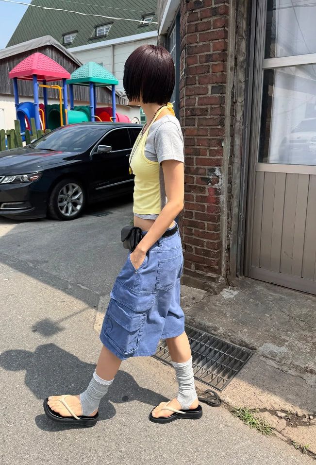 PIGMENT WASHED CARGO BERMUDA