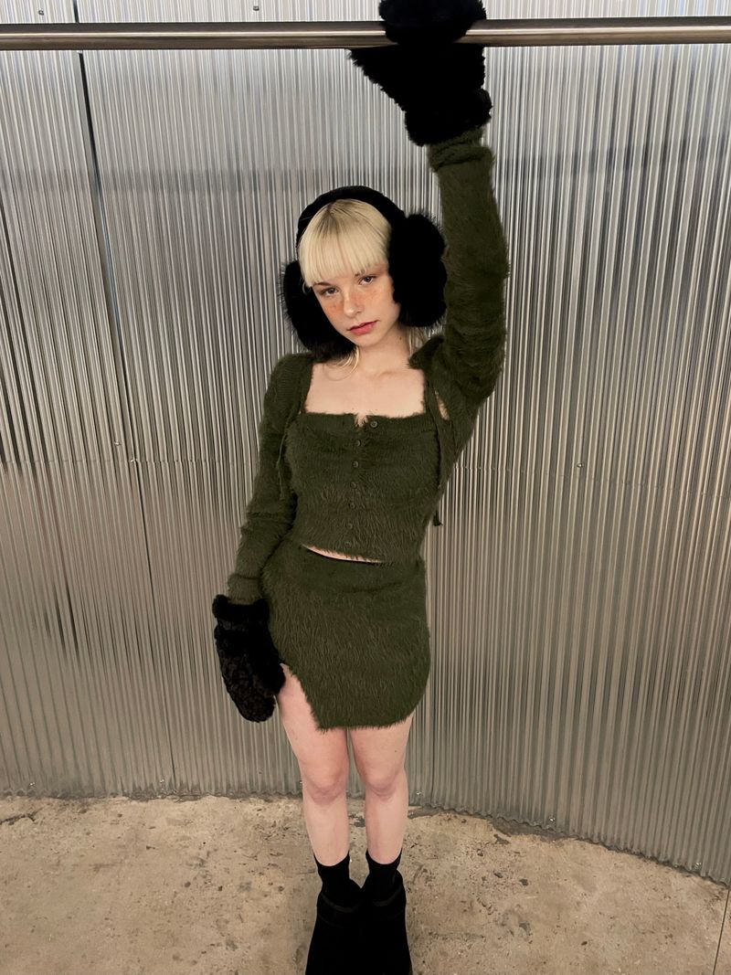From fur three piece (made)