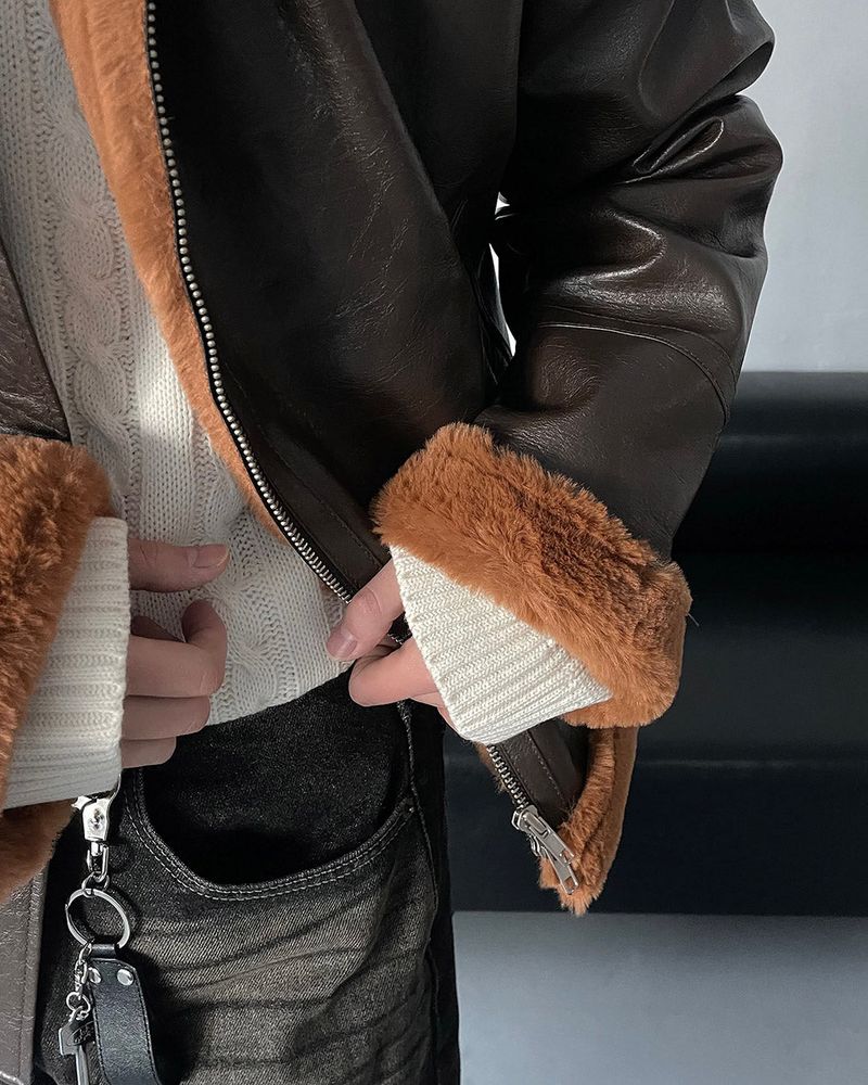 ECT bold Oversized fit suede jacket (3 colors)