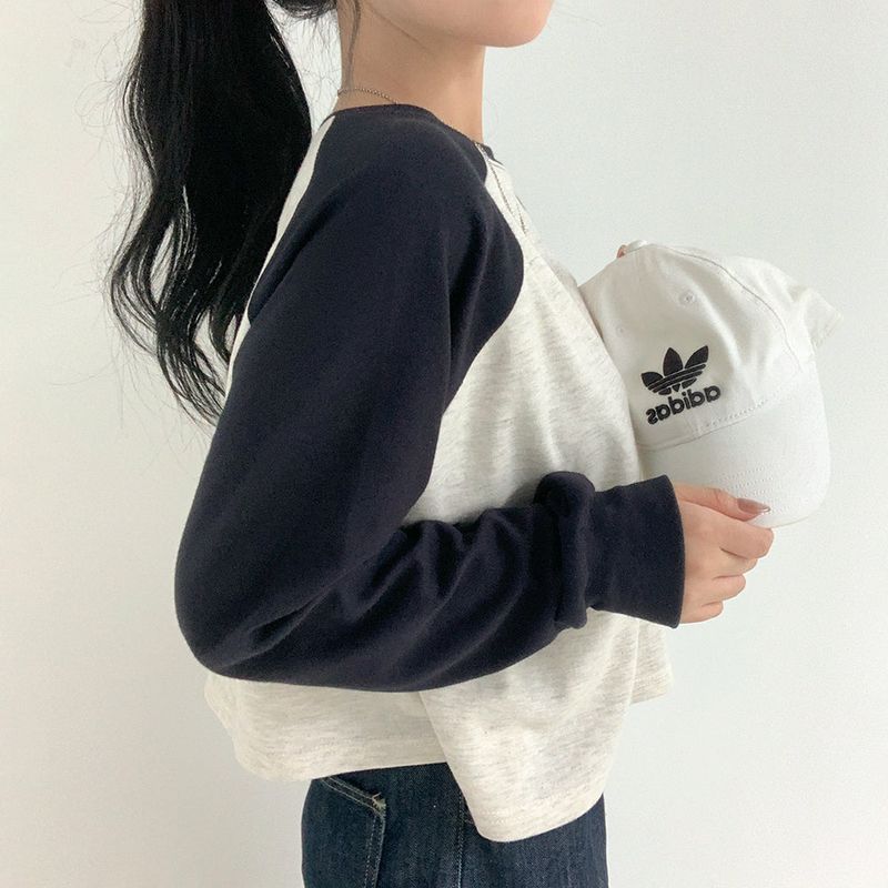 Nagrang Raglan Color Matching Sweatshirt