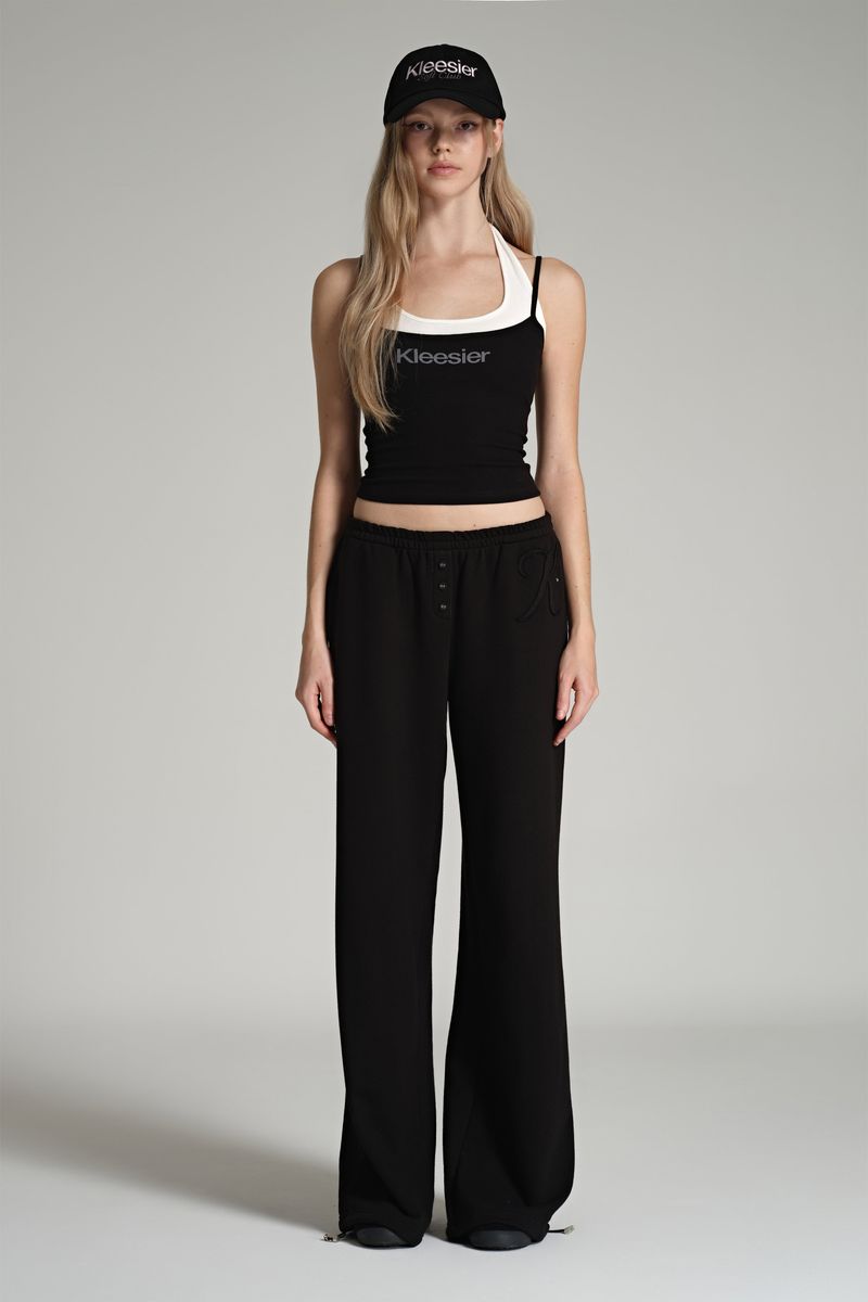 Soft layered sleeveless, Black