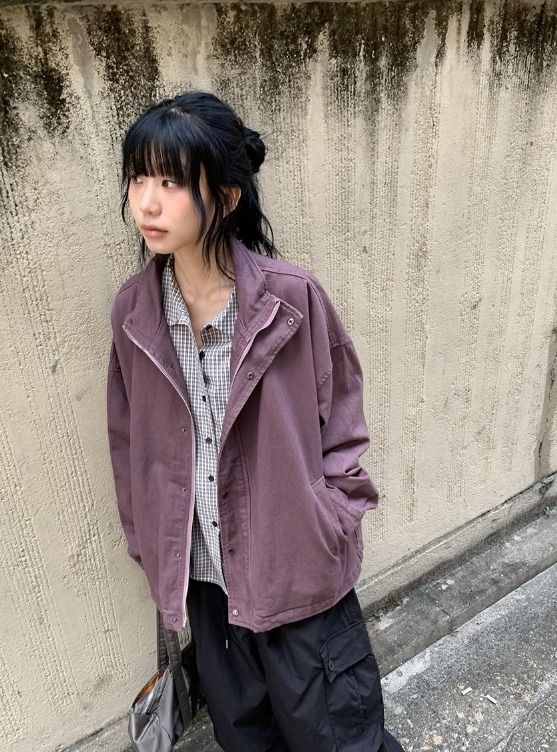 [unisex] Hemming Washing Over Fit Field Jacket