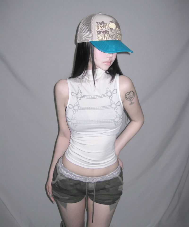 silver leon top (3colors)