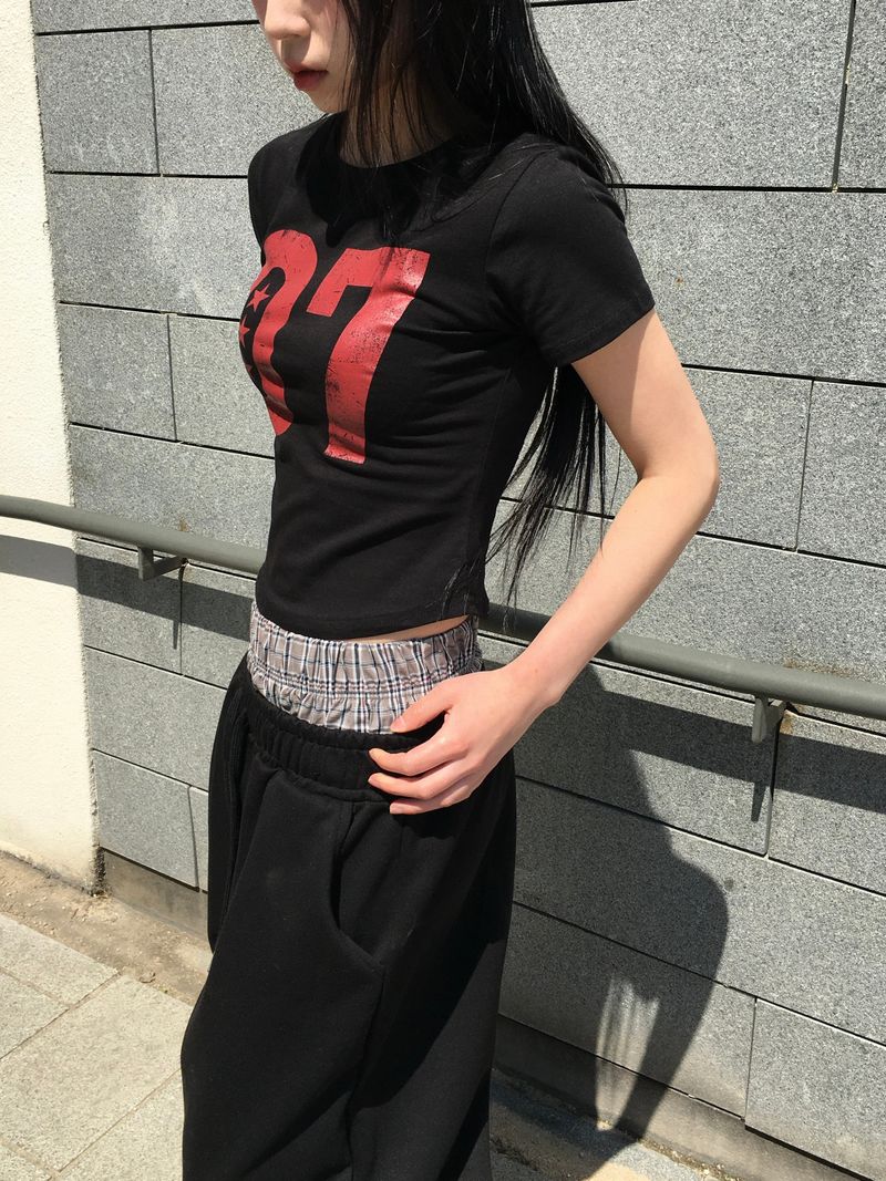 Vintage Seven Star Crop Top (3c)