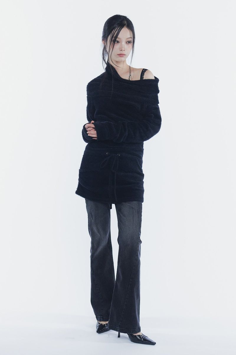 MISTY LOOSE DRESS black