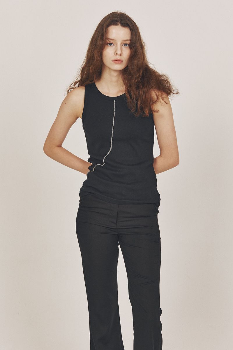 Diagonal Detail sleeveless