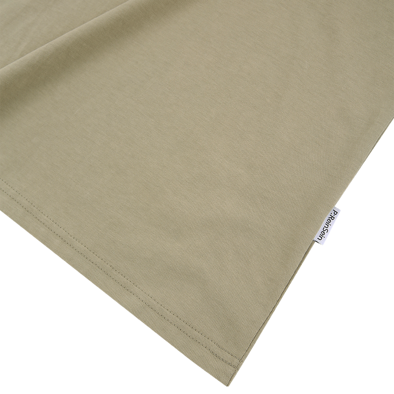 Too Cool overfit light khaki ringer tee