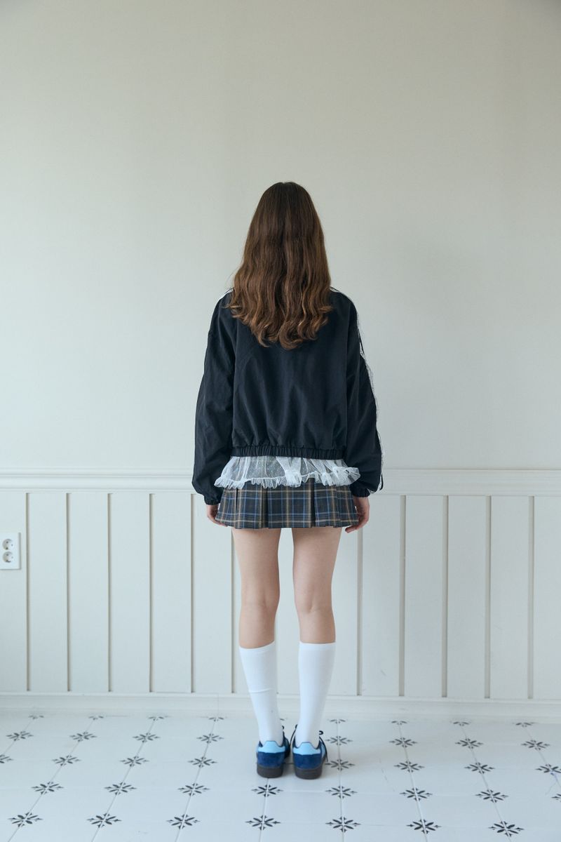 LACE TRACK WIND BREAKER (2 COLORS)