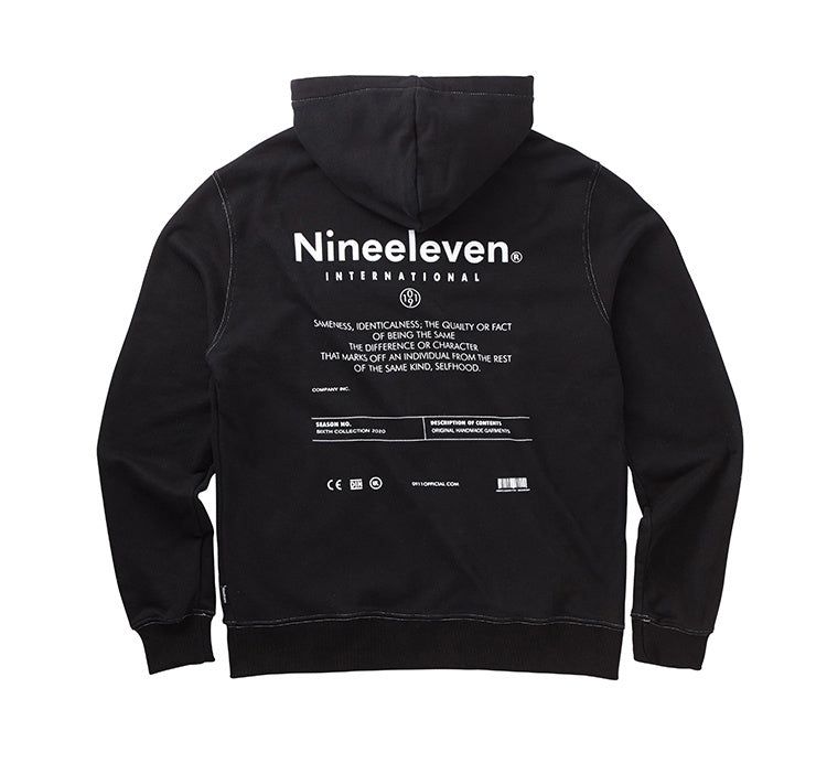 Pigment washed zipup hoodie