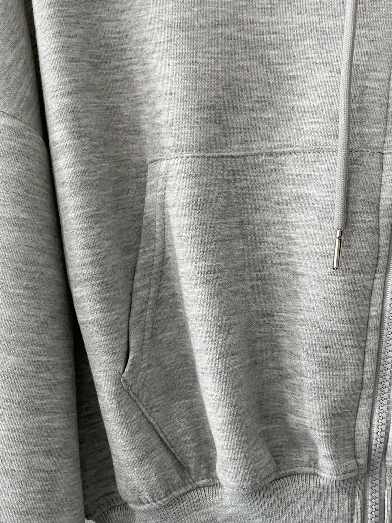Joli crop two way hood zip up