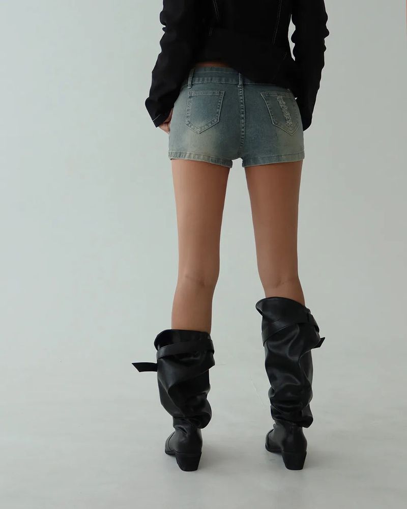 Stud Jjin Slim Denim Short Pants
