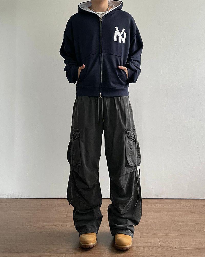 Rope Washing Cargo Pants